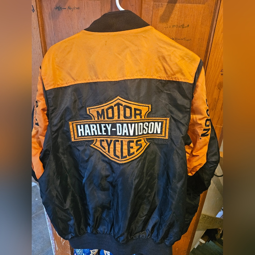 Harley Davidson Nylon Zip Up. Size Xl
